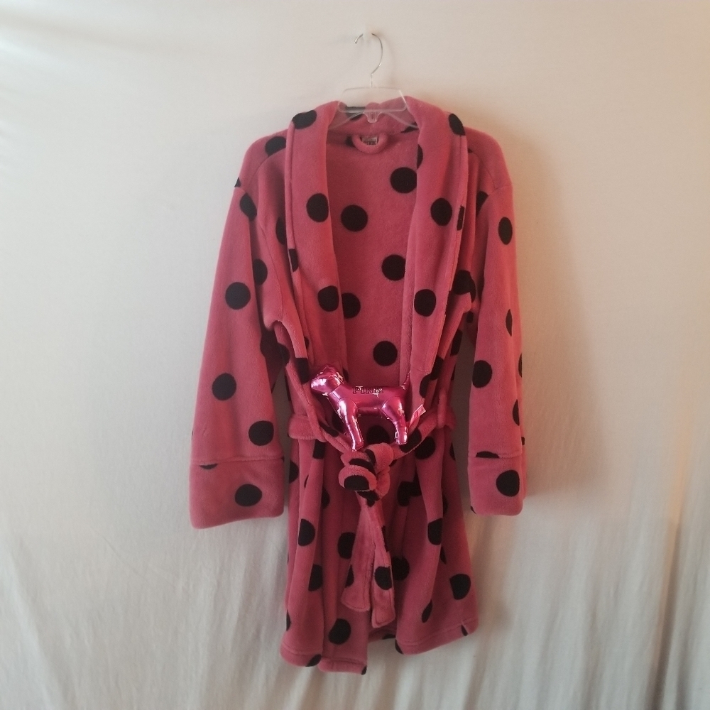 Victoria's Secret Polka Dot PINK Robe